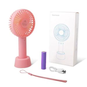 Portable rechargeable with blade Fan.