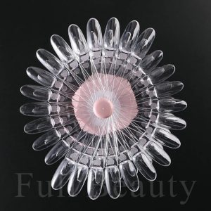 60 pack clear Nail Swatches Spiral Gel color display