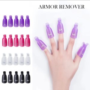10 pack Soak off clips Assorted