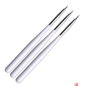3 pack white Nail art brushes