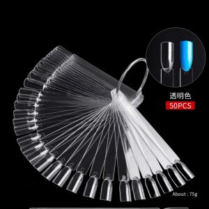 50 pack Square shape Swatches nail Practice display