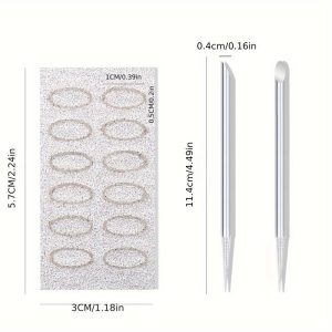 Stainless Cuticle Pusher with 10 pack Sanding band