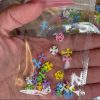 coloured cross charms