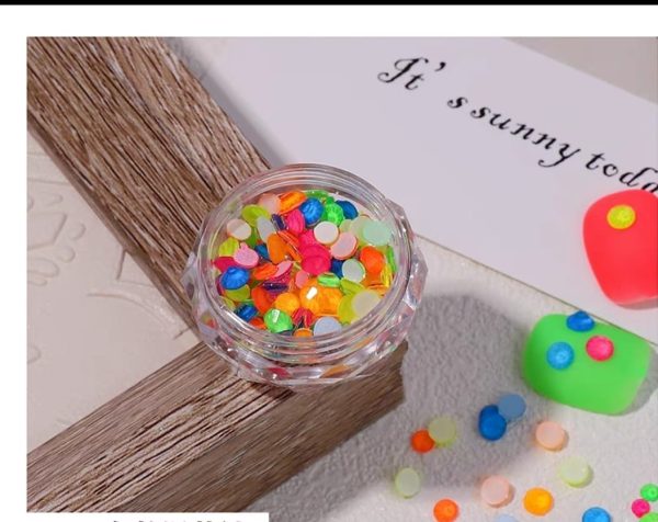Neon rhinestones