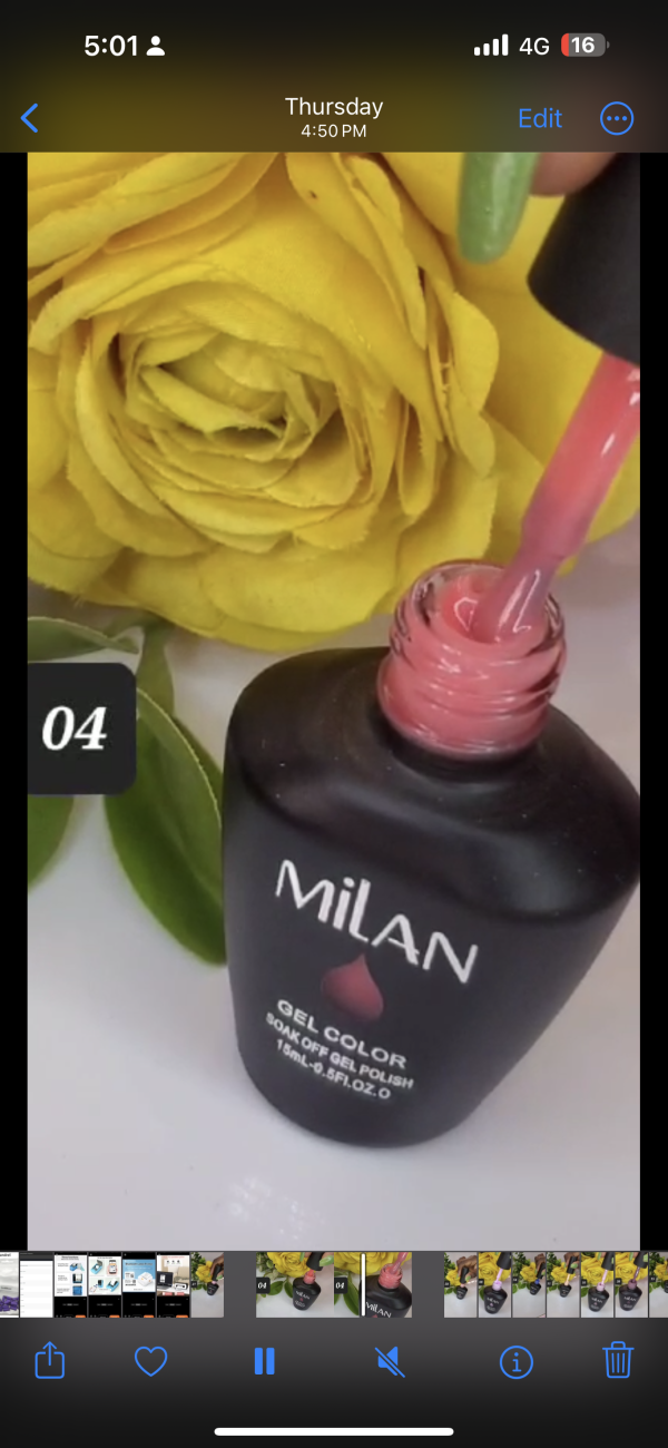 Milan 15ml Soak Off Gel Polish