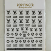 Black LV Designer Nail Art Sticker