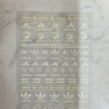 White Designer Nail Art Sticker