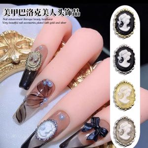 Baroque Angel Girl Nail Charms 5 pack