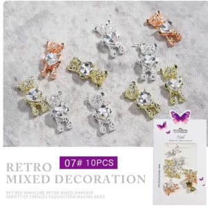 Bear Nail Art Charm 10PCS