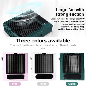 Nail Vacuum Dust collector Machine. 80W suction collector Acrylic Nails Attractive Powerful pedicure Training