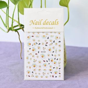 White sunflower sticker