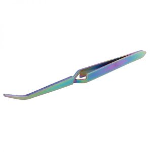Rainbow Acrylic Stainless Steel Nail Shaping Tweezers & C Shape Pincher