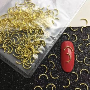 20 pack C- shaped golden Nail Charms