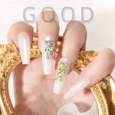 10 Pcs Bear Nail mixed color Gold, silver and Rose WITH  Crystal