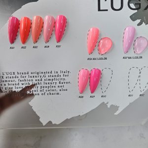 15ml L'UGX UV gel pink collection (jade ice powder)